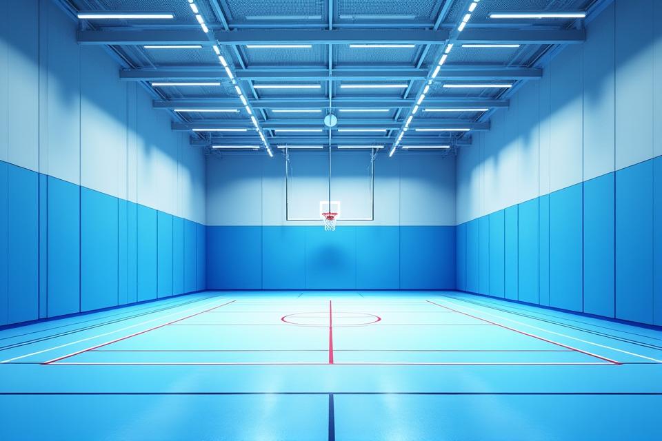 스포츠 시설 가변형 공간 활용 모습