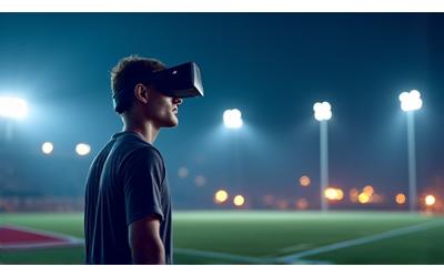 야간 경기장에서 VR 훈련