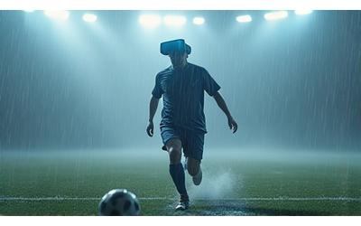 VR 환경에서 비바람 속 축구 훈련